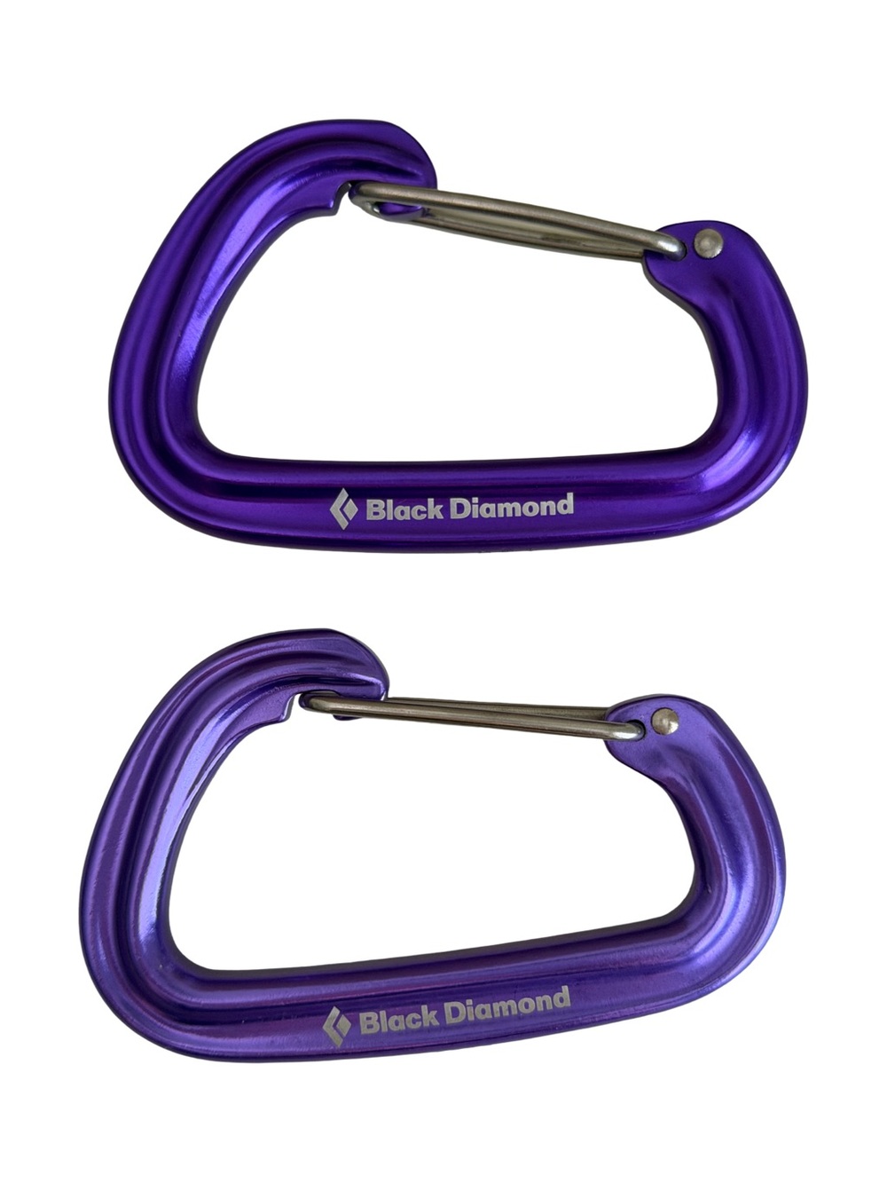 Set of 2 Black Diamond Neutrino Wiregate Carabiners
